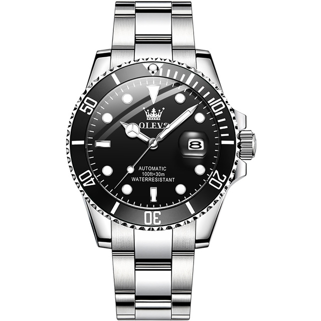 Luxury Brand Mens Mechanical Watch Stainless Steel Band Hollow Out Tourbillion Waterproof Luminous Business Mechanical Watch