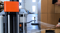 Machine d'emballage automatique de palettes, robot intelligent autopropulsé, pré-étirement à 300 %, fournisseur CE OEM
