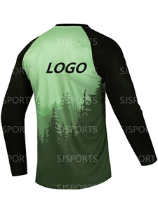 Maglia da moto da cross a manica lunga maglia da Mountain Bike MTB maglia per il tempo libero Top Logo personalizzato - Product Image 2