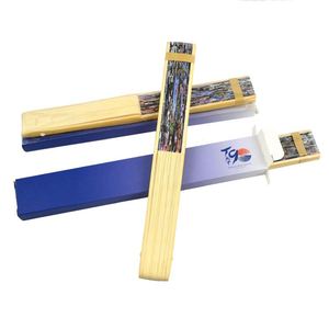 พัดผ้าไผ่ลายการ์ตูนแบบคลาสสิกสำหรับของขวัญทางธุรกิจ - Product Image 2