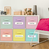Paniers de rangement pliables en tissu, paniers de rangement cubiques avec poignées pour l'organisation domestique, support OEM/ODM, vente en gros