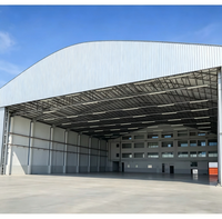 Grande structure en acier à travée libre, atelier moderne préfabriqué, bâtiment industriel pour entrepôt, certifié ISO