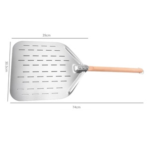 Attrezzatura Professionale per <span class=keywords><strong>Pizza</strong></span>, Pala Quadrata in Alluminio Rimovibile, Paletta Perforata per <span class=keywords><strong>Pizza</strong></span> - Product Image 3