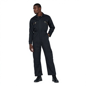 <b>Men's</b> Dark Blue Cotton <b>Work</b> Coverall Dust Proof Long Sleeve Uniform <b>Overall</b> - Product Image 1