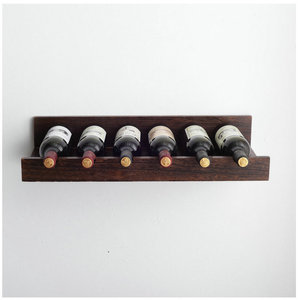 Casier à vin mural en bois massif de style européen Décoration créative de restaurant Armoire à vin pliable avec support en verre sur le <span class=keywords><strong>mur</strong></span> - Product Image 2