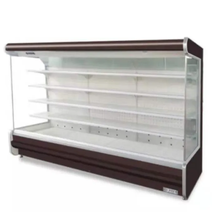 Supermercato Verdura Aria Tenda Merchandiser Aperto Anteriore Display Bevande Multideck Refrigeratore Aperto