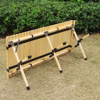 Table de pique-nique en bois de hêtre Portable, plateau pliable, pour enfants, pique-nique, extérieur, offre spéciale