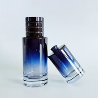 Flacons de parfum de luxe en verre 50ml/100ml avec pulvérisateur à sertir et pompe, diffuseur vide