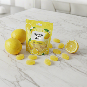 Custom Printed 3.5g Mylar Bags Smell Proof Resealable Zipper Food Grade for Gummy Candy - Product Image 1