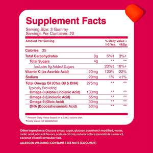 Omega 3 Multivitamin Gummies <span class=keywords><strong>DHA</strong></span> Zinc Bebas Gluten Rasa Buah Vitamin untuk Anak-anak Merek HYX 60 Buah Pencernaan Imunitas - Product Image 6