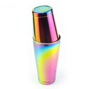 Juego de Coctelera Boston de Acero Inoxidable Plateado de 550/700 ml con Logotipo Personalizado - Juego de Herramientas para <span class=keywords><strong>Bar</strong></span> - Product Image 5