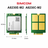 Módulo SIMCOM A8230E-M2 A8230C-M2 A8230E-M2 5G NR RedCap R17 SA LTE M.2 IoT Inalámbrico A8230