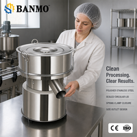 Tamis vibrant rotatif en acier inoxydable 304 BANMO, tamis à mailles fines de haute précision, tamis vibrant électrique pour la transformation alimentaire