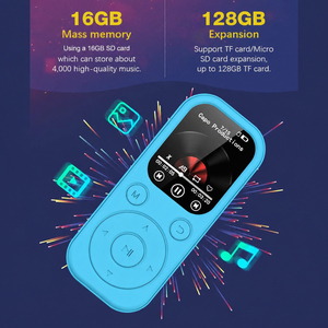 Lecteur MP3 classique en gros avec bouton rotatif, écran LCD et haut-parleur intégré pour le sport et les études, récepteur audio BT sans fil - Product Image 3