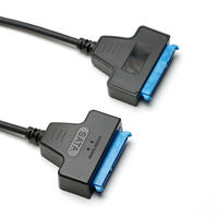 Adattatore da SATA a USB 3.0 per disco rigido, adattatore da 2,5 pollici, alimentatore a doppia testa per SSD, esterno