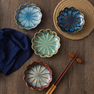 Vaisselle en porcelaine en forme de fleur de cerisier Harmony, très vendue, durable, <span class=keywords><strong>plat</strong></span> à sauce soja en céramique - Product Image 3