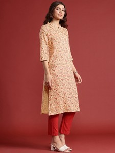 Viscosa recta estampada floral Kurta - Product Image 6