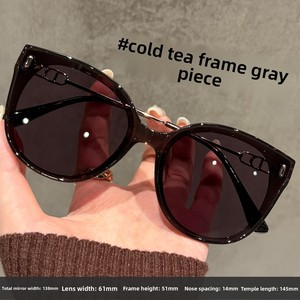 TY54 2026 Lunettes de soleil œil-de-chat style coréen unisexe, protection UV400, design amincissant, pour sports de plein air - Product Image 4