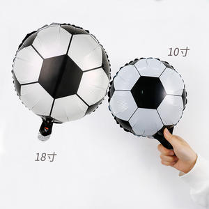 Globo de Aluminio con Diseño de Fútbol Americano y Rugby en Blanco y Negro para Decoración de Fiestas de Cumpleaños Infantiles, Celebraciones Deportivas - Product Image 3