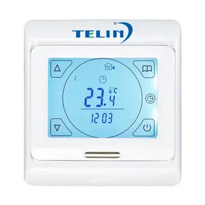 Telin E91 Electric Floor Heating Systems Parts Smart Home Control Temperature Controller Touch Screen Wireless Thermostat