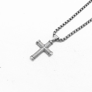 Stainless Steel <b>Cross</b> Pendant Necklace Unisex Fashion Jewelry For Men Women Gothic Style <b>Chain</b> Necklace With <b>Cross</b> Charm - Product Image 4