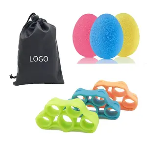 Hot Sale Silicone Finger Gripper Strength Trainer Resistance Band Hand Grip Wrist Yoga Stretcher Finger trainer Exercise