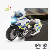 Modèle de moto en alliage miniature à l'échelle 1/14, fonction de recul, lumières et musique, véhicule miniature de motocross pour enfants