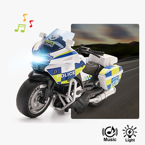 1/14 Scale Diecast Alloy Motorcycle <strong>Toy</strong> Pull Back Function Light &amp; Music Features Kids <strong>Motocross</strong> Diecast Vehicle Model - Product Image 4