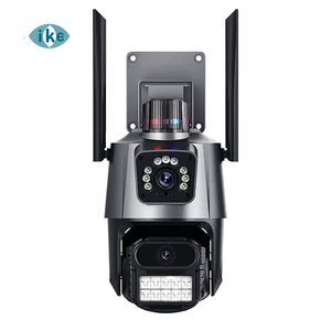 Caméra de sécurité PTZ Ikevision V380pro à double objectif, 2 écrans, 360 degrés, 6MP, WIFI, 4G, étanche, alarme de mouvement, sirène, lumière, cloud - Product Image 1