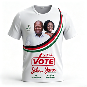 Magliette Personalizzate per Campagne Elettorali con Stampa Digitale su Tessuto Lavorato a Maglia, Prezzi All'Ingrosso per Magliette da Campagna <span class=keywords><strong>e</strong></span> Gruppi - Product Image 4