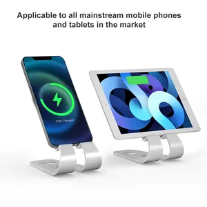 Versatile Universal Aluminum Metal Desktop Tablet Stand 15W Fast Charger Phone Cell Phone Charger Charging Holder For Desk