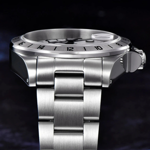 Montre automatique mécanique de luxe pour homme ROLLSTIMI RT-7911 NH34 GMT, diamètre 39 mm, saphir, acier inoxydable 316L, Reloj Hombre - Product Image 3