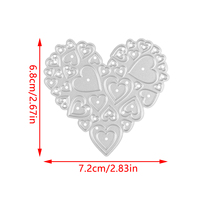 AAGU metallo taglio Die Scrapbook in rilievo Album carta invito decorazione cuore cavo Scrapbook Craft taglio muore