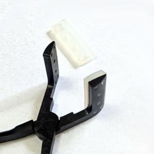 TEEJAY Titanium Black Tape-In Hair Extension Stainless Steel Salon Plier with Silicone Tape OEM - Product Image 2