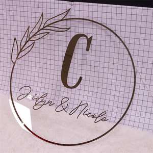 व्यापार साइन बोर्ड लोगो कस्टम बैकलिट दीवार हस्ताक्षर कस्टम 3 डी प्रकाश संकेत लोगो वृत्त नाम प्लेट - Product Image 3