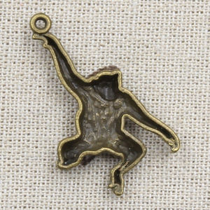 Breloques <span class=keywords><strong>singe</strong></span> 32x27mm tibétain argent couleur pendentifs Antique fabrication de bijoux bricolage artisanat fait main - Product Image 6