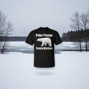 Camiseta Polar Plunge Bear Frosty Bitches, Ropa para Equipos de Eventos Invernales - Product Image 3