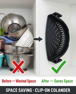 Colador <span class=keywords><strong>de</strong></span> Silicona Plegable TGYWSpace, Resistente al Calor, con Clip para Olla, Colador <span class=keywords><strong>de</strong></span> Pasta <span class=keywords><strong>de</strong></span> Silicona <span class=keywords><strong>de</strong></span> Grado Alimenticio para Cocina - Product Image 4