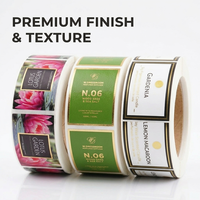 Rouleau d'étiquettes en feuille d'or pour emballages cosmétiques, soins de la peau, parfums, flacons, pots de crème – Autocollants étanches avec logo estampé à chaud pour étiquettes