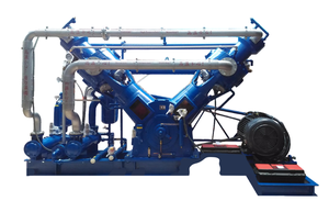FJ PV-100S Reciprocating AC Power <b>Air</b> Booster Water-Cooled <b>Oil</b>-Free High Pressure High Performance Industrial Machine 220V-480V - Product Image 2