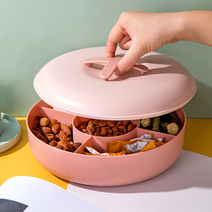 Creative Food Grade Wheat Straw Plastic Food Container Box Nuts Dried Fruit Plate Snaker <strong>Candy</strong> <strong>Tray</strong> - Product Image 2