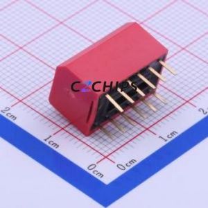DPL-06RP DIP Switch Through hole Component (THT) Switch Piano Key Single Pole Single Throw 6 PC Pin - Product Image 2