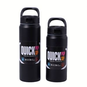 Shun Fei 750Ml Large Capacity <b>Double</b> <b>Wall</b> Vacuum Insulated Stainless Steel Flask With Straw/Handle for Home Use Business Gifts - Product Image 5