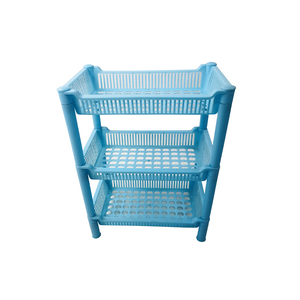 Multifunction Modern Plastic 3-Tier Foldable <strong>Toys</strong> Organizer Display <strong>Shelf</strong> for Bathroom and Living Room Storage - Product Image 3