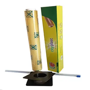 Plastic Wrap Cling Film For Food Pvc Free Stretch Film Customized Oem Roll Food Grade Transparent Moisture Proof Soft Household