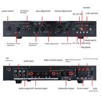 Récepteur home cinéma BT 5.1 canaux ultra-basse fréquence haute puissance, amplificateur de puissance extérieur