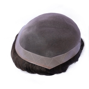 En Existencia, Tupé de Cabello Humano Mono Fino de Alta Calidad para Hombre, Tamaño de Reemplazo, Tupé de Cabello Humano con Encaje PU para Hombre - Product Image 3