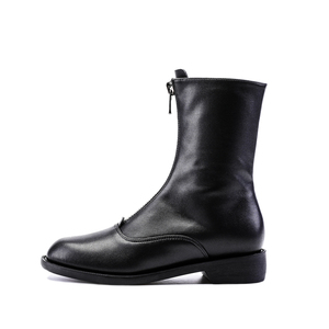 <span class=keywords><strong>Stivali</strong></span> da Donna in Pelle Bianca alla Moda <span class=keywords><strong>con</strong></span> <span class=keywords><strong>Cerniera</strong></span> Frontale e Fodera in Velluto, <span class=keywords><strong>Stivali</strong></span> Invernali a Tubo Medio <span class=keywords><strong>con</strong></span> Suola Piatta, Nuovi Arrivi - Product Image 2