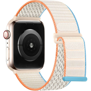 สายรัดข้อมือไนลอนแบบห่วงตะขอปรับได้หลากสีสำหรับ Apple Watch ขนาด40มม. สำหรับผู้ชาย - Product Image 5