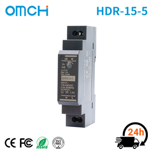 OMCH HDR-15-5 DIN-Rail Switching Power Supply Industrial Single Output 5V 15W 2.4A AC/DC Ultra-Thin Stepped <strong>SMPS</strong> 60Hz - Product Image 1